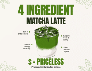 4 Ingredient Matcha Latte Blog Image_RWGolden Ceremonial Grade Matcha Powder